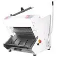MANUAL COUNTER CUTTER FOR BREAD with inclined loading - Max cutting width cm: 42 or 52 - Cutting height cm 6/17 - Power supply 400V THREE-PHASE - Power Kw 0,75 - CE STANDARD
