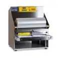 COUNTERTOP TRAY HEAT SEALER - Mod. TESIS216 - ELECTRIC - SEMI-AUTOMATIC - DIGITAL - ADJUSTABLE MOULD NOT INCLUDED - MAX CONTAINER DIMENSIONS mm 370x280 - EC STANDARDS