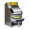 COUNTERTOP TRAY HEAT SEALER - Mod. TESIS213 - ELECTRIC - SEMI-AUTOMATIC - DIGITAL - ADJUSTABLE MOULD NOT INCLUDED - MAX CONTAINER DIMENSIONS mm 260x195 - EC STANDARDS