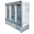 REFRIGERATED PATISSERIE AND ICE CREAM DISPLAY - MOD. TEK/68 - ANODIZED ALUMIIUM EXTERIOR - LOW-E GLASS - TEMPERATURE °C +5/-25 - SINGLE PHASE SUPPLY - VENTILATED COOLING - SELECTION OF DISPLAY GLASS ON 1,3 or 4 SIDES - DIMENSIONS CM L 197 x D 64 X h 191
