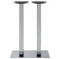 Base - colour aluminium - Structure in steel stainless chrome, adjustable feet - Model 1577-341CH-01