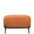 Pouf - colour arancione - Structure in metal painted, rivestimento in tessuto - Model 1603-06TA-01