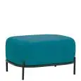 Pouf - colour blu - Structure in metal painted, rivestimento in tessuto - Model 1603-06TP-01
