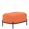 Pouf - colour arancione - Structure in metal painted, rivestimento in tessuto - Model 1603-06TR-02