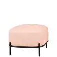 Pouf - colour rosa - Structure in metal painted, rivestimento in tessuto - Model 1603-06TW-01
