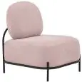 Poltrona - colour rosa - Structure in metal painted, rivestimento in tessuto - Model 1605-06PLR-pink