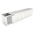 RECESSED REFRIGERATED UNDER BAR COUNTER - MOD. CIR770/TN350 - Positive Temperature (fridge) +4°C/+8°C - L. 350 cm - BUILT-IN CONDENSING UNIT