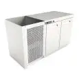 RECESSED REFRIGERATED UNDER BAR COUNTER - MOD. CIR850/TN150 - Positive Temperature (fridge) +4°C/+8°C - L. 150 cm - BUILT-IN CONDENSING UNIT