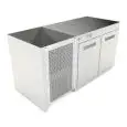 RECESSED REFRIGERATED UNDER BAR COUNTER - MOD. CIR770/BT150 - Negative Temperature (freezer) -18°C/-20°C - L. 150 cm - BUILT-IN CONDENSING UNIT