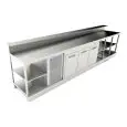 REFRIGERATED UNDER BAR COUNTER - FINISHING PANELS NOT INCLUDED - MOD. BBR40CB3V - SINGLE PHASE V 230/50Hz - DESIGNED FOR BAR TOP APPLICATIONS - NO-DRIP EDGE - BUILT-IN CONDENSING UNIT - DIMENSIONS Cm L 400 x D 70 x h 113,1