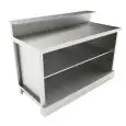 AMBIENT UNDER BAR COUNTER - FINISHING PANELS NOT INCLUDED - MOD. BBN15 - DESIGNED FOR BAR TOP APPLICATIONS - NO-DRIP EDGE - DIMENSIONS Cm L 150 x D 70 x h 113,1