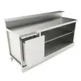AMBIENT UNDER BAR COUNTER - FINISHING PANELS NOT INCLUDED - MOD. BBN20 - DESIGNED FOR BAR TOP APPLICATIONS - NO-DRIP EDGE - DIMENSIONS Cm L 200 x D 70 x h 113,1