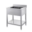 Sink unit n.1 basin - square legs - with bottom shelf