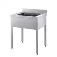 Sink unit n.1 basin - square legs - plain - no bottom shelf or frame
