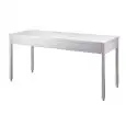 Stainless steel work table - square legs 4x4cm - simple - worktop thickness cm 4