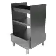 Cutlery serviette and tray station unit - Complete with 4 cutlery trays - Length cm 75 - Depth cm 80 - Height cm 125