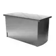 Ambient island unit with side panels - Stainless steel construction with scotch brite finish