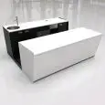 BAR COUNTER AND BACK COUNTER - MOD. START UP L2500 H951 - N. 3 CELLS WITH VENTILATED REFRIGERATION - POWER SUPPLY V 230/50Hz SINGLE-PHASE - WITH BUILT-IN CONDENSING UNIT - COFFEE MACHINE STATION - SINK WITH SINGLE-LEVER MIXER