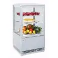 REFRIGERATED TOWER DISPLAY - WHITE - FOR BEVERAGES - Mod. RC58W - Temperature +2°/+12°C - Capacity lt. 58 - SINGLE PHASE V230/1 - Power W 180 - Dimensions cm. L 42,8 x D 38,6 x h 81 - Weight Kg. 30