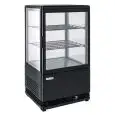 REFRIGERATED TOWER DISPLAY - BLACK - FOR BEVERAGES - Mod. RC58B - Temperature +2°/+12°C - Capacity lt. 58 - SINGLE PHASE V230/1 - Power W 180 - Dimensions cm. L 42,8 x D 38,6 x h 81 - Weight Kg. 30