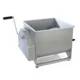 MANUAL TWIN PADDLE MEAT MIXER  - MOD. M602P -  Capacity:60 Kg - Dimensions cm. L 65 x D 46 X h 42 - EC standards