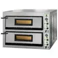 ELECTRIC PIZZA OVEN - Mod. FML 9+9 - MANUAL control panel - SINGLE PHASE/THREE PHASE - Twin deck oven - Chamber dimensions L 108 x D 108 x h 14 - Power 26,4 kW - CE APPROVED