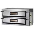ELECTRIC PIZZA OVENS - Mod. FMDW/6+6 - FULLY FIREBRICK OVEN CHAMBER - DIGITAL control panel - SINGLE PHASE/THREE PHASE - Twin deck oven - Chamber dimensions cm L 108 x D 72 x h 14 - Power 18 kW - CE APPROVED