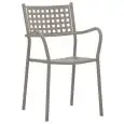 Poltroncina - colour dove grey - Structure in metal painted - Model 1670-UE04T