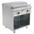 GAS LAVA STONE GRILL, FREE-STANDING - MOD. G7DV2CDC - Open cupboard - Power kW 16 - Dimensions: cm L 80 x D 70 x H 85 - CE approved