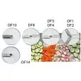 VEGETABLE AND MOZZARELLA SLICER DISCS - MOD. DF - SLICING DISC - FOR MODELS UZ