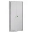 ZINCOPLASTICIZED broom cabinet - N. 2 doors - N. 3 adjustable storage shelves