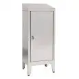 Stainless steel lectern / standing desk - n. 1 door