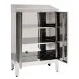 Stainless steel lectern / standing desk - n. 2 doors