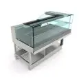 END UNIT FOR COMBI DISPLAY - MOD. BSCSVBDTERMSX115 - FINISHING PANELS NOT INCLUDED - L-shaped LOW FLAT GLASS FRONT - SINGLE PHASE V 230/50Hz - POWER W 1032 - CAPACITY cm ³ 12,11 - DIMENSIONS Cm L 152,1 x D 82,8 x H 115,1