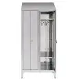 N. 2 compartment stainless steel wardrobe locker - n. 2+2 doors