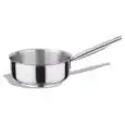 SHORT GRADE 18/10 STAINLESS STEEL SAUCEPANS WITH 1 HANDLE - INDUCTION COOKER-COMPATIBLE