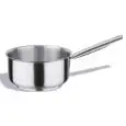 GRADE 18/10 STAINLESS STEEL FRENCH SAUCEPANS - INDUCTION COOKER-COMPATIBLE