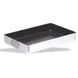 RECTANGULAR NON-STICK ALUMINIUM OVEN TRAYS WITH LOOSE HANDLES