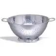 CONICAL STAINLESS STEEL COLANDER WITH BASE