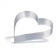 STAINLESS STEEL HEART MOULD - HEIGHT cm. 4,5