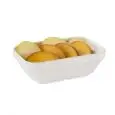 RECTANGULAR POLYCARBONATE CUP - CAPACITY l 0,25 - DIMENSIONS cm. W 13,8 x D 9,5 x 4,5 h - COLOUR: WHITE