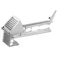 GARLIC PRESS - ALSO SUITABLE FOR OLIVE PITTING, NUT CRACKING AND MEAT TENDERIZING - DIMENSIONS cm. W 20 x D 9 x 4 h