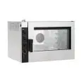 ELECTRIC GASTRONOMY AND PASTRY CONVECTION AND STEAM COMBINATION OVEN - Mod NECE52 - ELECTROMECHANICAL CONTROLS - HUMIDIFIER - TWO-SPPED MOTOR - THREE PHASE 400/3/50 - POWER KW 6,3 - CAPACITY: 5 X (GN 1/1 ; 60 X 40) - TRAY SPACING cm 7,4 - DIMENSIONS cm L 