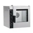 ELECTRIC GASTRONOMY AND PASTRY CONVECTION AND STEAM COMBINATION OVEN - Mod NECE5232 - ELECTROMECHANICAL CONTROLS - HUMIDIFIER - TWO SPEED MODE - SINGLE PHASE 230/1/50 - POWER KW 3,3 - CAPACITY: 5 X (GN 2/3) - TRAY SPACING cm 7,4 - DIMENSIONS cm L 63,7 X D