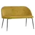 Panca - colour senape - Structure in metal painted, seduta e schienale imbottiti, rivestimento in velluto - Model 1767-S50-SE-01