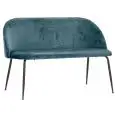 Panca - colour azzurro - Structure in metal painted, seduta e schienale imbottiti, rivestimento in velluto - Model 1767-S50-petrolio-01