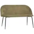 Panca - colour senape - Structure in metal painted, seduta e schienale imbottiti, rivestimento in velluto - Model 1767-S50DV