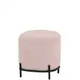 Pouf - colour rosa - Structure in metal painted, rivestimento in tessuto - Model 1774-S03PA-pink
