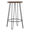 Table - colour black - Structure in metal painted, top in wood d’olmo - Model 1784-MT14-01