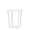 Tavolino - colour white - Structure in aluminium painted - Model 1806-ST40W-01